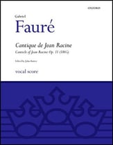 Cantique de Jean Racine SATB choral sheet music cover